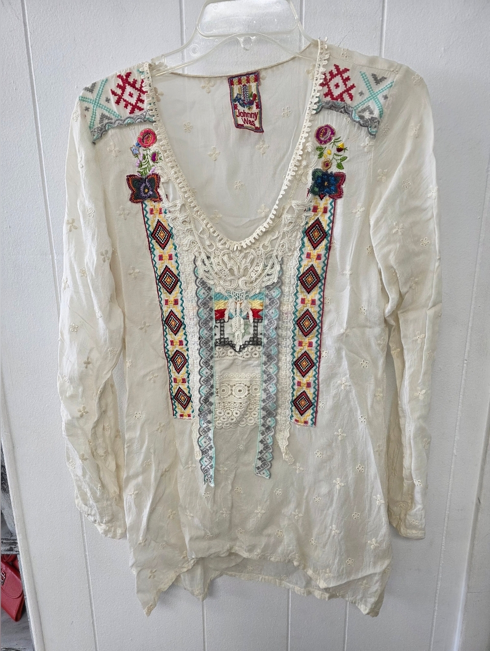 Johnny Was Tunic Sz Small Vintage Boho
